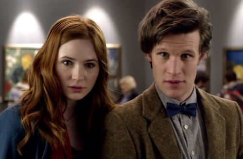Matt Smith's Doctor comforts Amy Pond in 'Doctor Who'