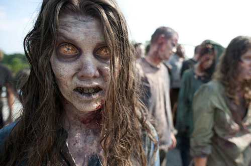 A walker on The Walking Dead