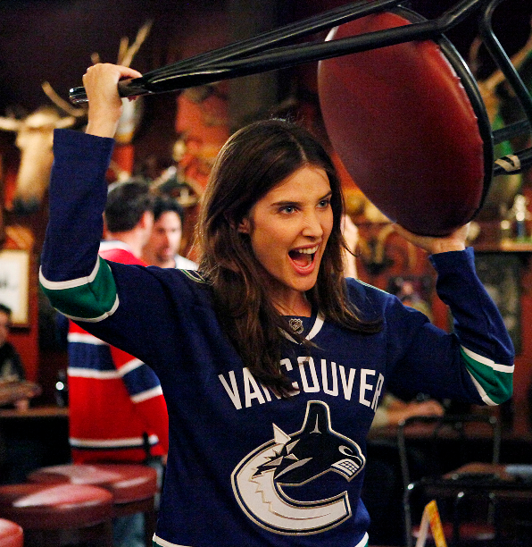 Cobie Smulders in Vancouver jersey