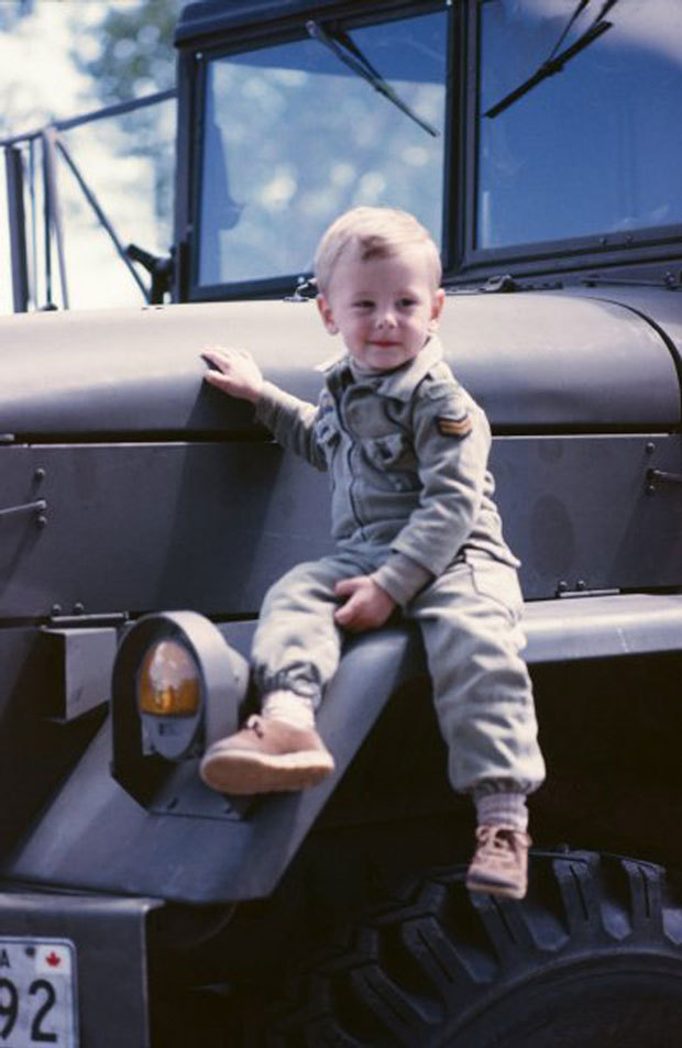 Cory Monteith as a baby