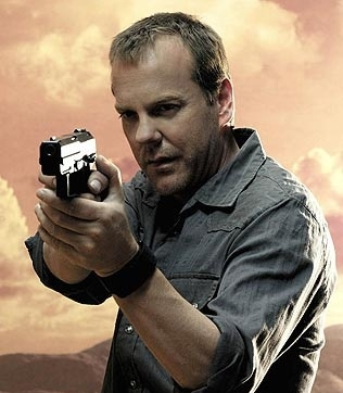 Keifer Sutherland as Jack Bauer on 24