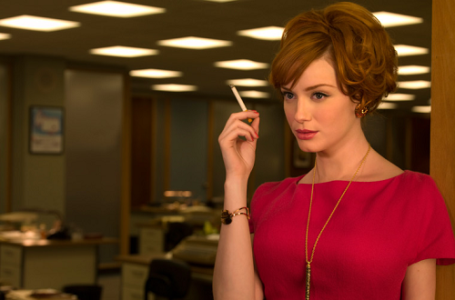Christina Hendricks as Joan on Mad Men