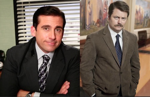 Michael Scott and Ron Swanson