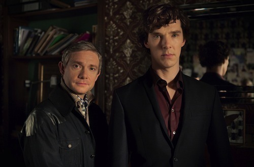 Martin Freeman and Benedict Cumberbatch in Sherlock