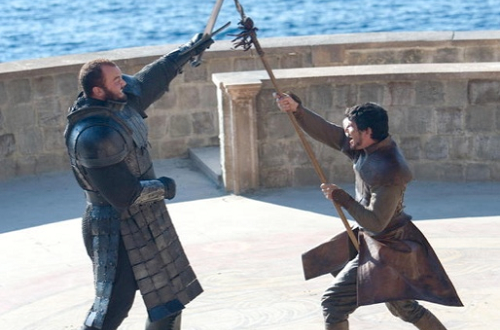 Game of Thrones The Mountain and the Viper fight.