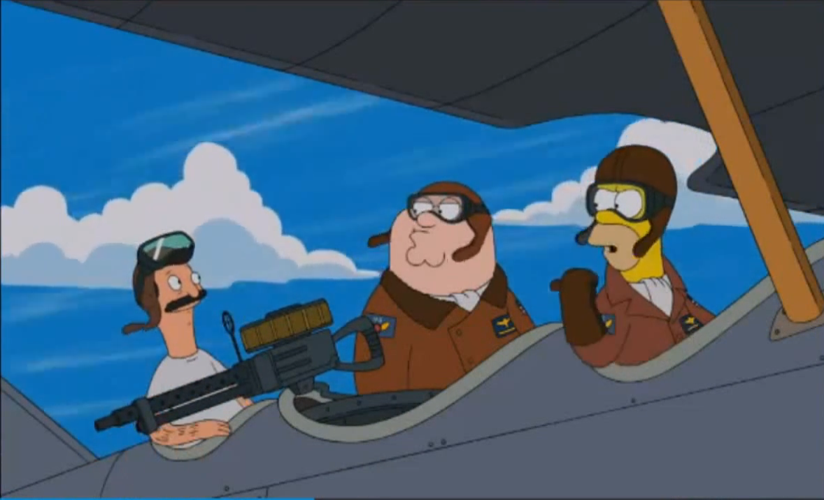Bob's Burgers in Family Guy/The Simpsons Crossover