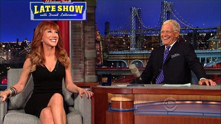 Kathy Griffin on The Late Show
