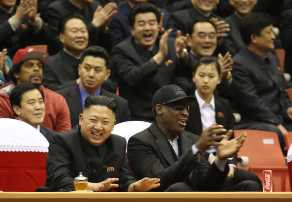 Dennis Rodman and Kim Jong un