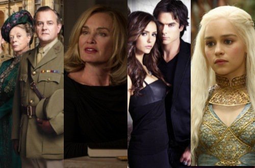 Downton Abbey, Coven, The Vampire Diaries, Game of Thrones