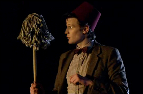 The Doctor and his fez save the day in 'Doctor Who'