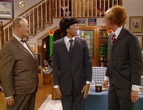 Joey, Jesse, and Danny as the Three Stooges on Full House
