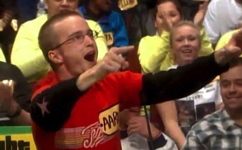 Aaron Paul as a contestant on The Price is Right