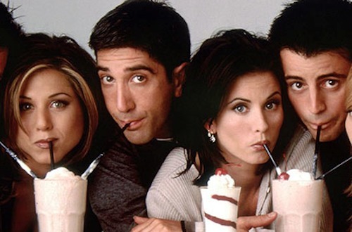 Jennifer Aniston, David Schwimmer, Courteney Cox, and Matt LeBlanc in Friends