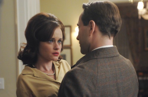 Alexis Bledel and Vincent Kartheiser in Mad Men