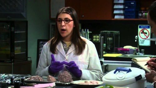 Amy on The Big Bang Theory