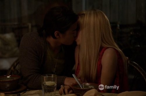 Mariana and Matt kiss on The Fosters
