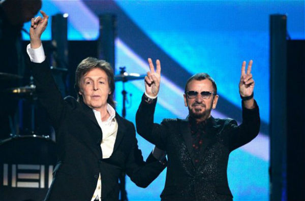 Paul McCartney and Ringo Starr at The Grammy Awards