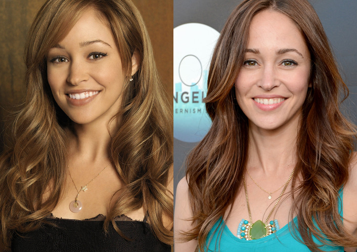Autumn Reeser as Taylor Townsend and as herself in 2013